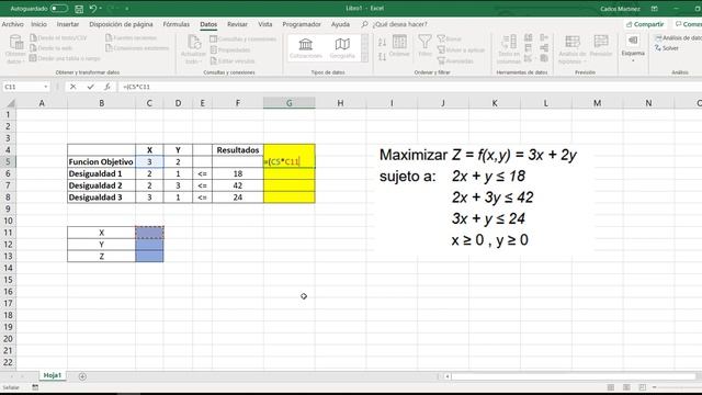 Metodo Simplex en Excel - Solver смотреть онлайн
