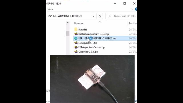 NodeMCU ESP8266 ESP-12E WebServer Monitoreo de Temperatura DS18B20 desde móvil "Anywhere" Arduino смотреть онлайн