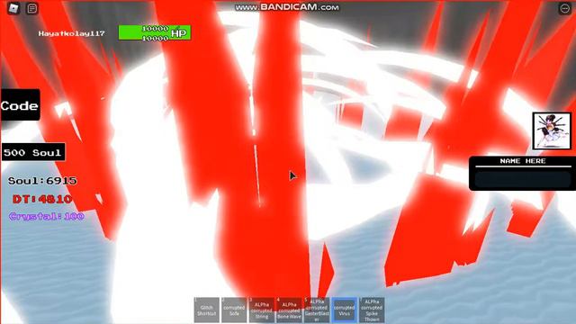 Alpha Corruption Sans (GamePass) [Undertale Ultimate TimeLine] Roblox смотреть онлайн