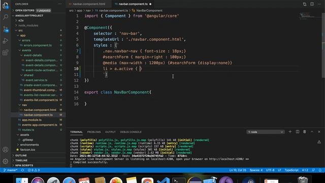75. Angular Project Tutorial - Highlight Active Link смотреть онлайн