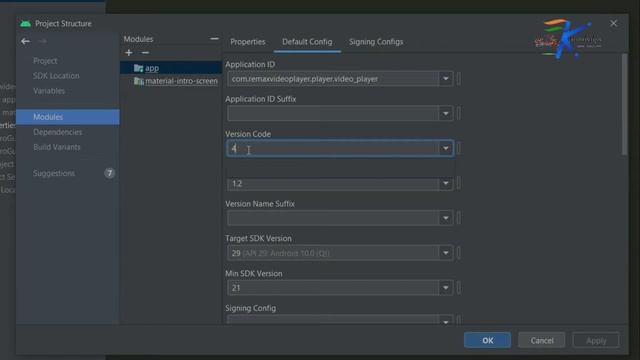 How to change version code, version name, targetSDKVersion, MinSDKVersion in Android Studio In Hind смотреть онлайн