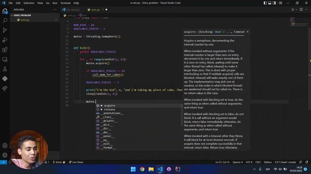 SEMAPHORES AND SHARED MEMORY IN PYTHON!! - PYTHON TUTORIAL #25 смотреть онлайн