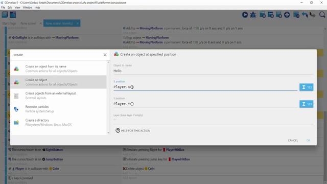 ADDING A TEXT DIALOGUE IN GDEVELOP смотреть онлайн
