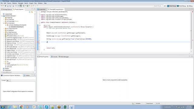 Mule Java Component and JAVA transformer смотреть онлайн