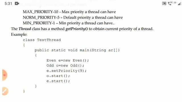 CS V Sem Java U2 L8 Thread Priority and Synchronization смотреть онлайн