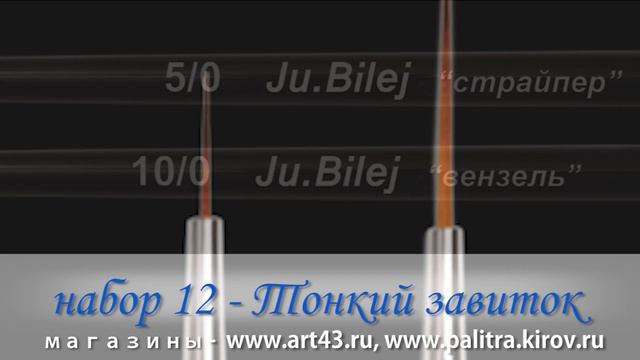 Наборы от Юлии Билей в работе - Набор №12 “Тонкий завиток”