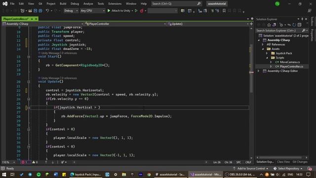 ДОБАВЛЯЕМ ДЖОЙСТИК В ИГРУ И БИЛДИМ НА АНДРОИД || UNITY ИГРА ГАЙД смотреть онлайн