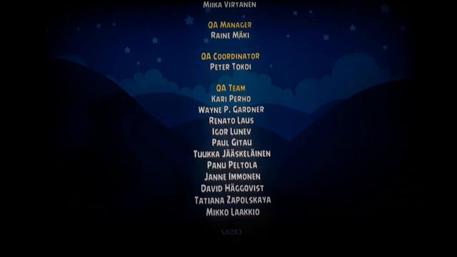 Angry Birds Trilogy - Credits