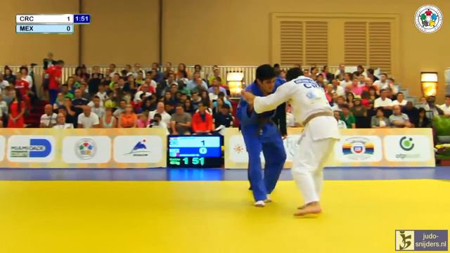 Judo 2013 World Championships Miami Cadets: Sancho (CRC) - Araujo (MEX) [-66kg] смотреть онлайн