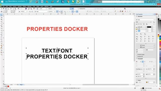 Corel Draw Tips & Tricks Text Properties Docker смотреть онлайн