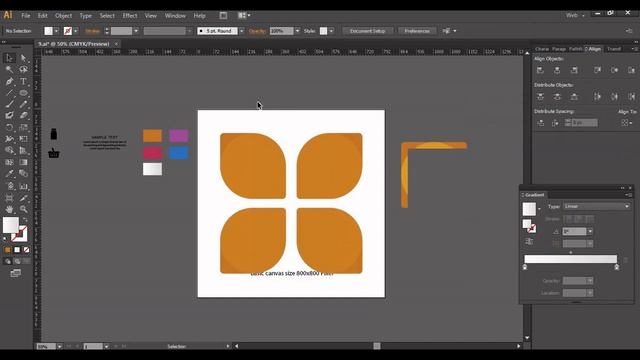 Leaves shape vector creation in illustrator | how to create nature infographic vector смотреть онлайн