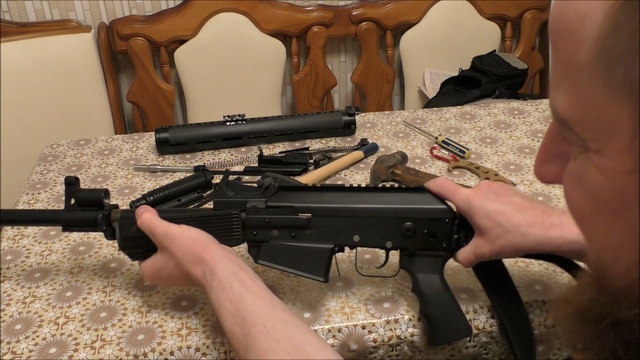 Трубчатое цевьё на вепрь 12 , напилинг !!! смотреть онлайн