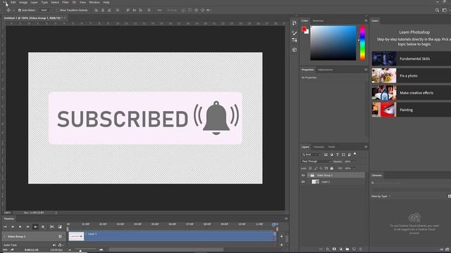 Quick Conversion of Image Sequence to Video in Photoshop смотреть онлайн