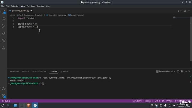 Python Tutorial Crash Course - Introduction, VSCodium IDE Installation & Creating Simple Program смотреть онлайн