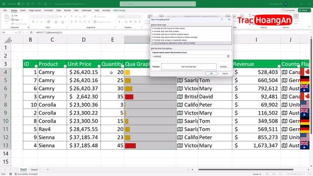 Biến Ô Excel Thành Biểu Đồ | Microsoft Excel | Make Cell Value to Show Chart смотреть онлайн