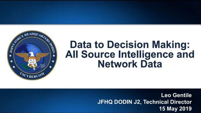 Data to Decision Making: All Source Intelligence & Network Data смотреть онлайн