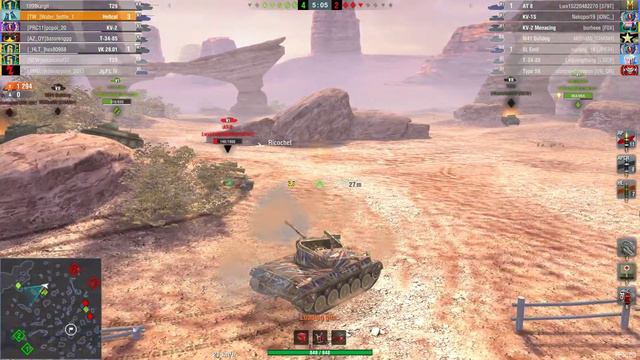 M18 Hellcat WoT Blitz #Top Gun 2025 dmg 4 kills gameplay смотреть онлайн