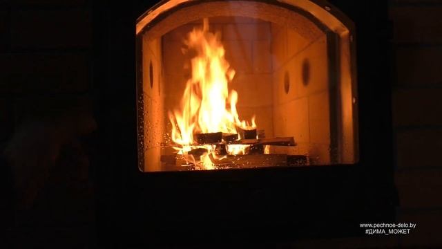 209. ОТЗЫВ КЛИЕНТА. Сделали каминопечь. Первый розжиг. Печник Пинск. смотреть онлайн