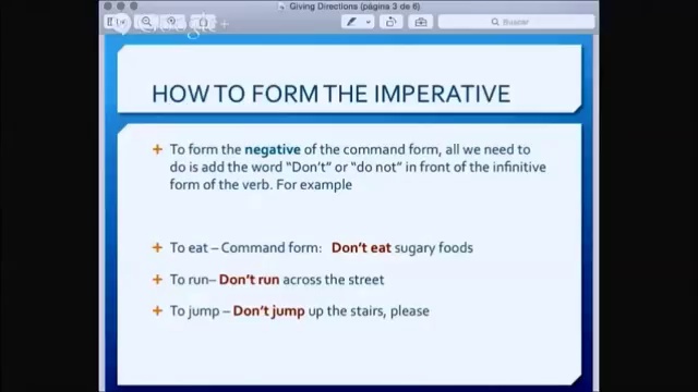 Giving Directions - How To Form The Negative Command Form смотреть онлайн