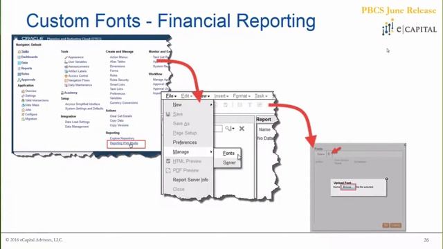 Custom Fonts [Oracle PBCS Update - June 2017] смотреть онлайн