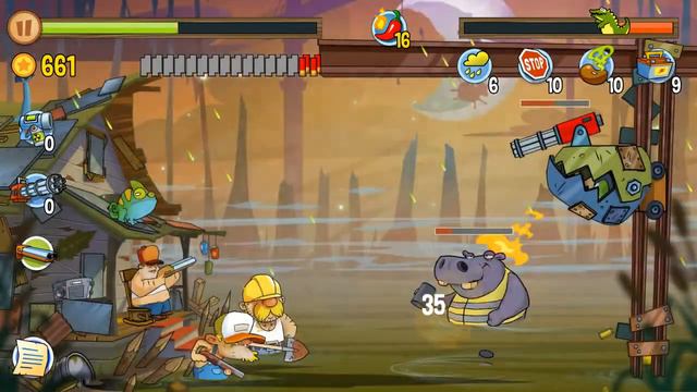 Swamp Attack - Episode 10. Level 24 Gameplay Android walkthroug смотреть онлайн