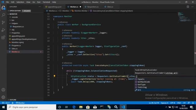 Worker Services 3 EM 1 com .NET Core смотреть онлайн