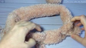 МК короткая шубка спицами из пряжи YarnArt Mink