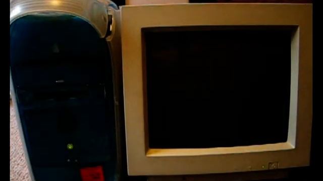 B&W PowerMac booting Mac OS X Leopard (10.5) смотреть онлайн
