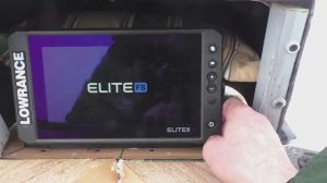 LOWRANCE ELITE FS 9 зимой на мотобуксировщике. Ищу глубину 25-30 см. подо льдом на Рыбинке.