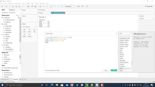 TABLEAU - Switch To Calendar or Fiscal Year | Use of Parameter with Date Calculations смотреть онлайн