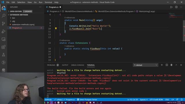 Implementing C# Extension Methods смотреть онлайн