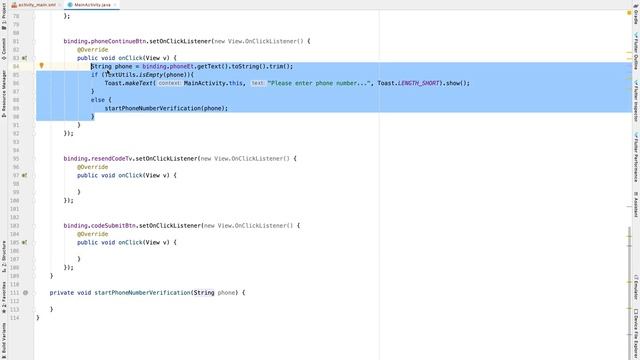 Firebase Phone Authentication | Android Studio | Java смотреть онлайн