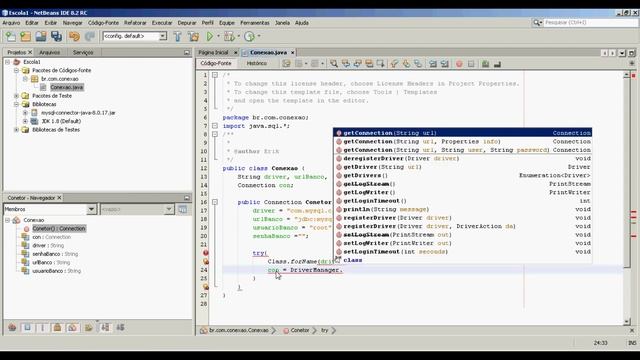 Aula Java Banco de dados - Classe de Conexão Java BD смотреть онлайн