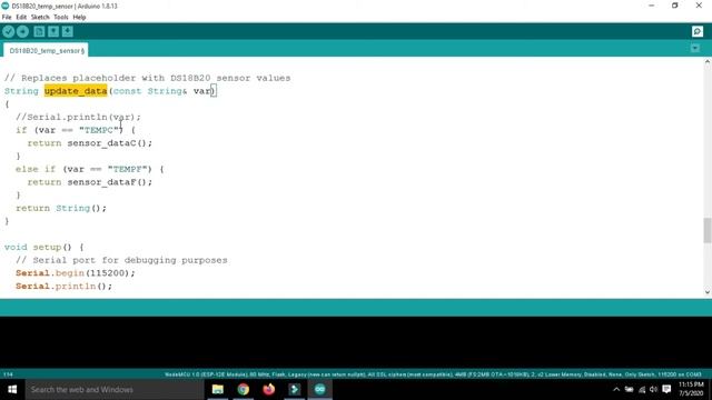 Interfacing DS18B20 Temperature Sensor with NodeMCU & building a Local Web Server | IoT Web Server смотреть онлайн