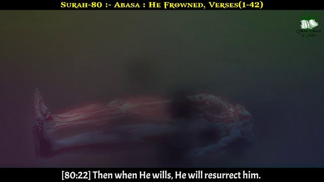 Surah-80 | Abasa | He Frowned | Verses(1-42) | Quran Visuals in Urdu смотреть онлайн