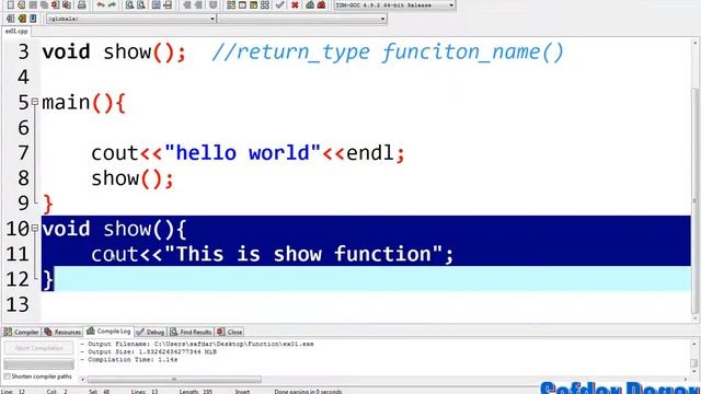 How to Define Function in C++ | Function Definition in C++(Urdu/Hindi) | C++ Tutorial for Beginner смотреть онлайн
