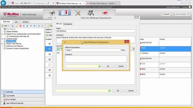 Mcafee Web Gateway (Part 4 Creating URL Filtering Rule ) смотреть онлайн