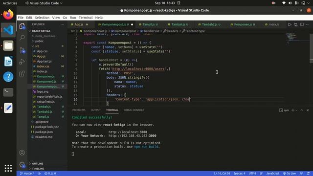 React JS Post data fetch смотреть онлайн