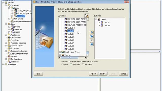 import oracle table in oracle module смотреть онлайн
