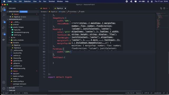 Building a React Native app - #3 Minimal login & sign-up screen UI смотреть онлайн