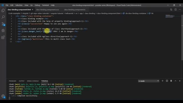 #7. Angular Tutorial - Class Binding | Techs'n Arif смотреть онлайн