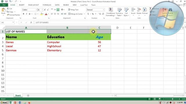 Microsoft Excel Made Easy Module 1 Part 2 Cell Format, Text Alignment, Inserting Rows and Columns смотреть онлайн
