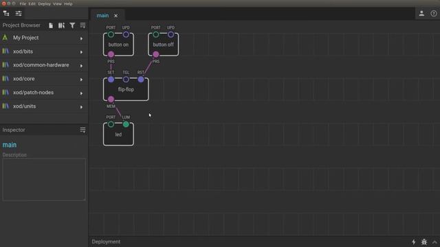 Add a switch to your Arduino project with a 'flip-flop' node. XOD nodes overview. смотреть онлайн