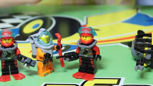 Открываем ЛЕГО Сити Исследование морских глубин, набор 60091 LEGO City Deep Sea Starter Set 60091 смотреть онлайн
