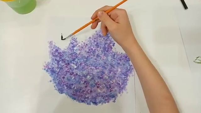 «Сирень» нетрадиционные техники изобразительного творчества смотреть онлайн