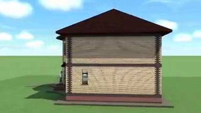 варианты фасада кирпичного дома 9х9 смотреть онлайн
