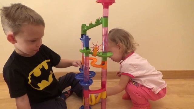 МАРБЛС Любимый КОНСТРУКТОР  Marble Race Slide Marble Run Unboxing Toys Review Развивающие Игры