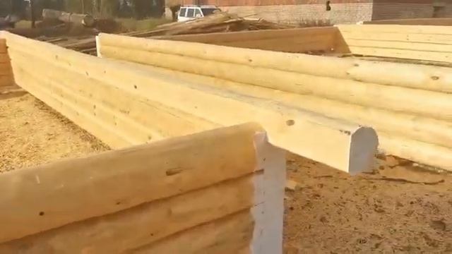 Компания «Смол Дом»: Дом из сруба 7×8м — «в лапу» (полулафет) смотреть онлайн