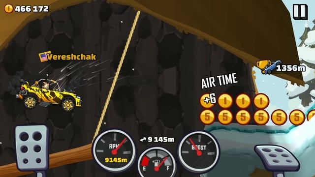 Hill Climb Racing 2 - Mountain 12352m RALLY CAR Walkthrough смотреть онлайн