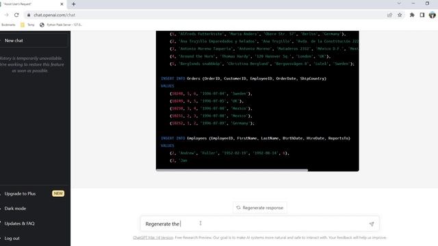SQL Chapter 1 - Learning with ChatGPT - Sample Database Creation смотреть онлайн